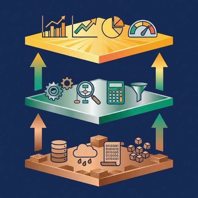 Building a semantic layer — Bronze, Silver, and Gold tiers